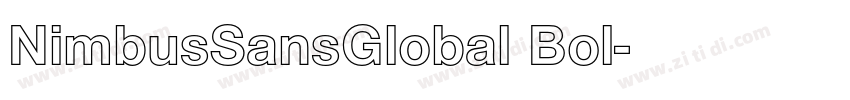 NimbusSansGlobal Bol字体转换